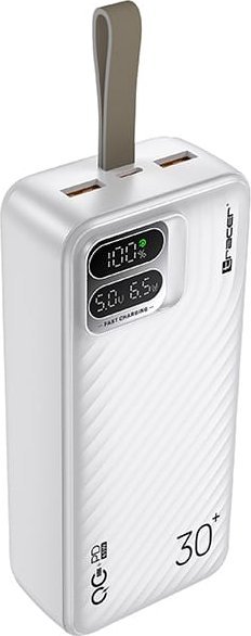 Power bank Tracer Blaze, 30000mAh, 65W PD QC, e zezë