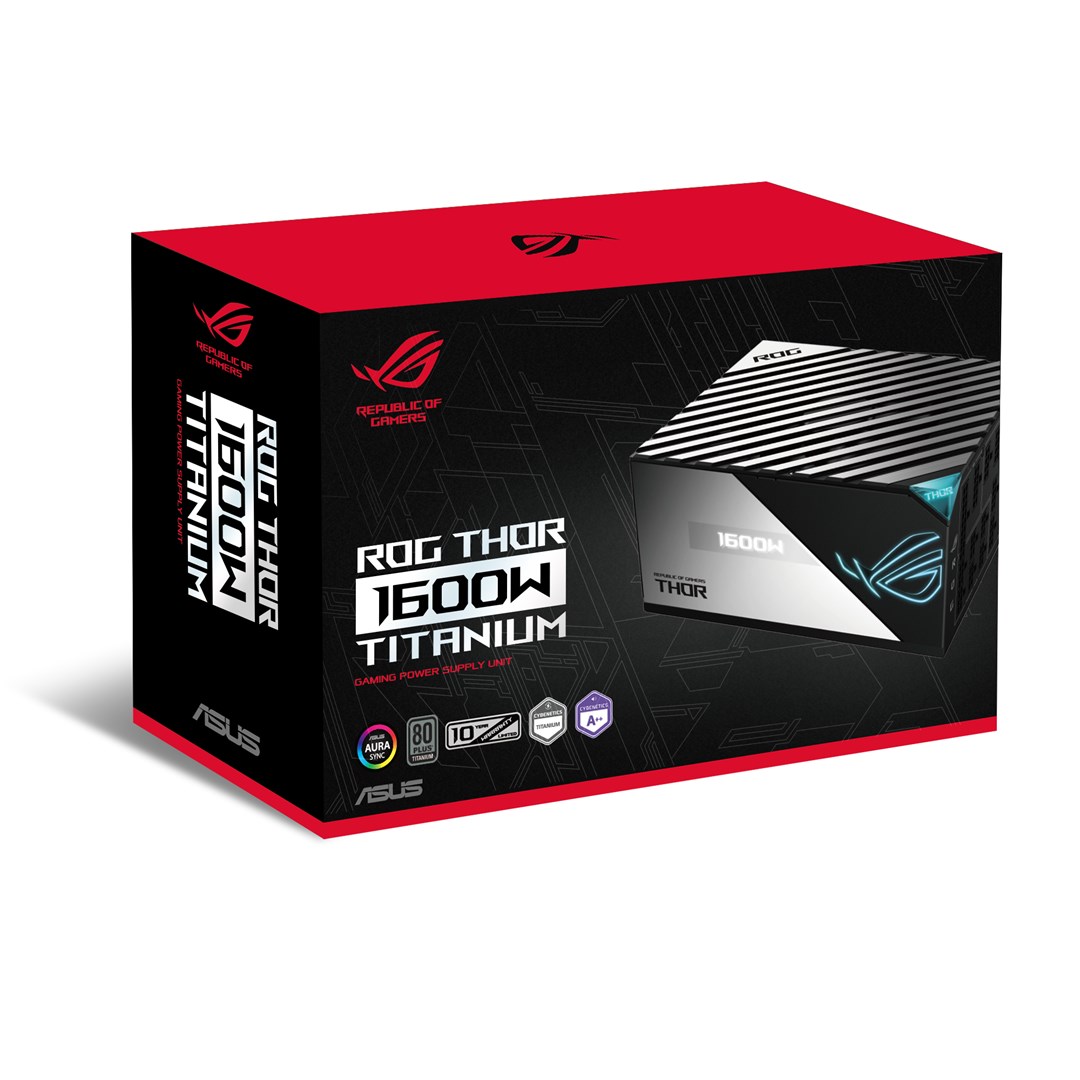 Напојување ASUS ROG Thor, 1600W Titanium, црно
