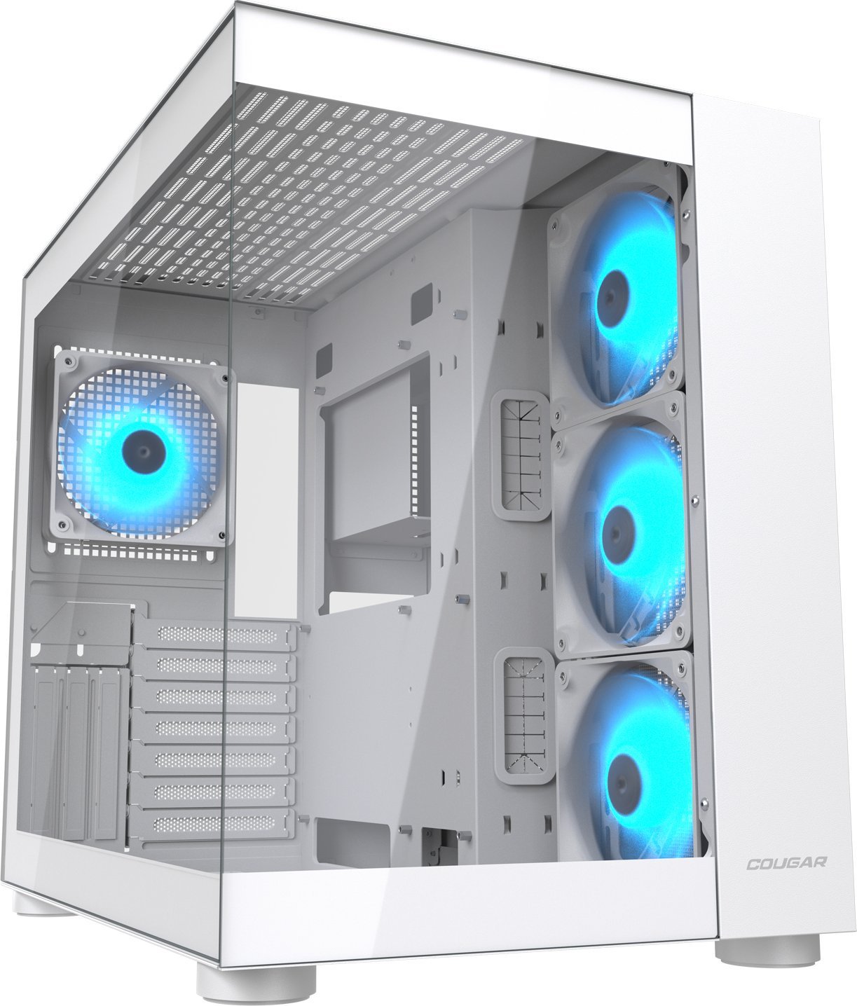 Kuti PC Cougar Gaming FV150, MIDI Tower, 4 ventilatorë ARGB, xham i temperuar