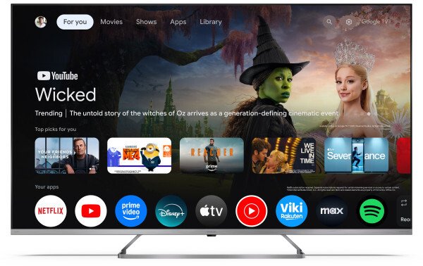 Телевизор SHARP 55JP7265E, 55", 4K QLED MiniLED, Google ТВ, црн