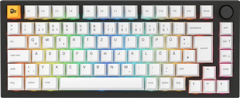 Tastierë mekanike gaming Glorious GMMK Pro 75%, hot swap, RGB, e zezë