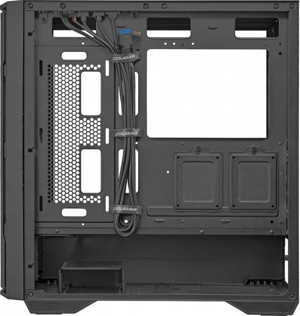 Kasë Cougar Uniface, e zezë, Midi Tower