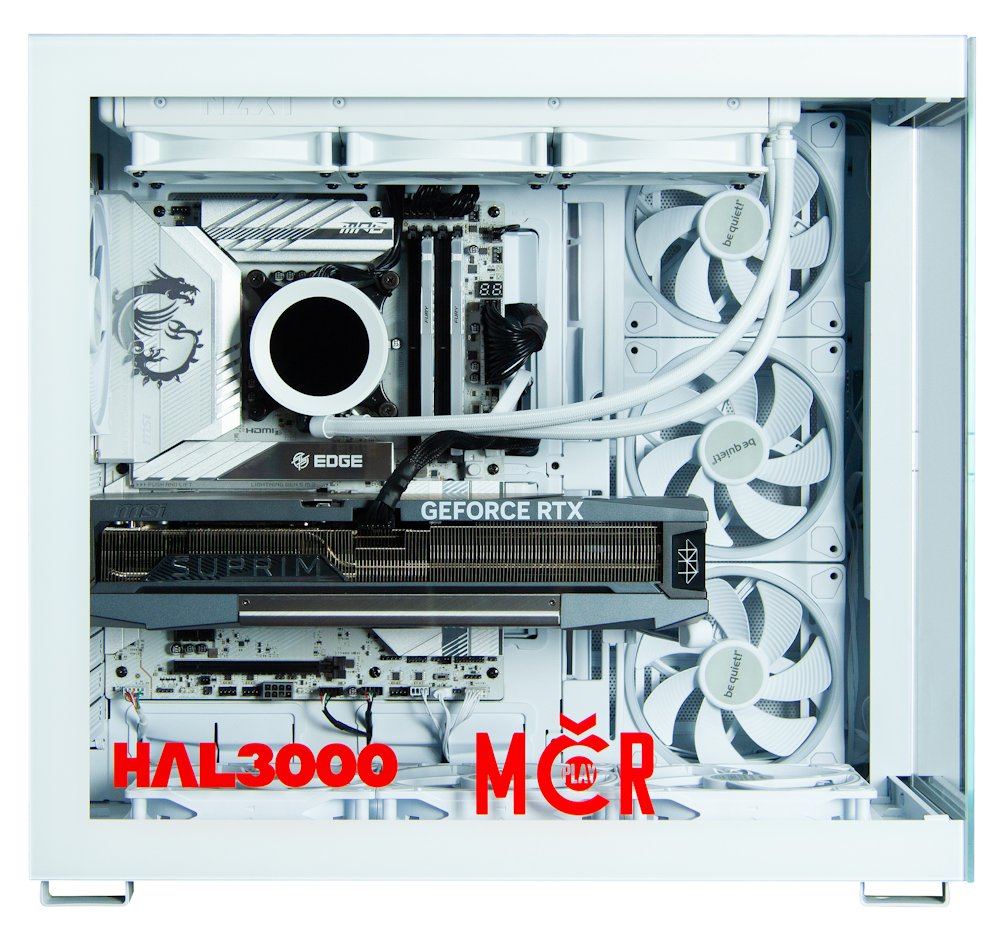 Kompjuter HAL3000 MČR 2025, Intel Core Ultra 9 285K, 64GB DDR5, RTX 5090, 4TB SSD, Windows 11 Home, i bardhë