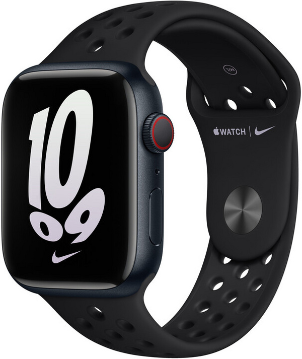 Apple Watch 45mm Nike Band, Black/Black Nike Sport Band