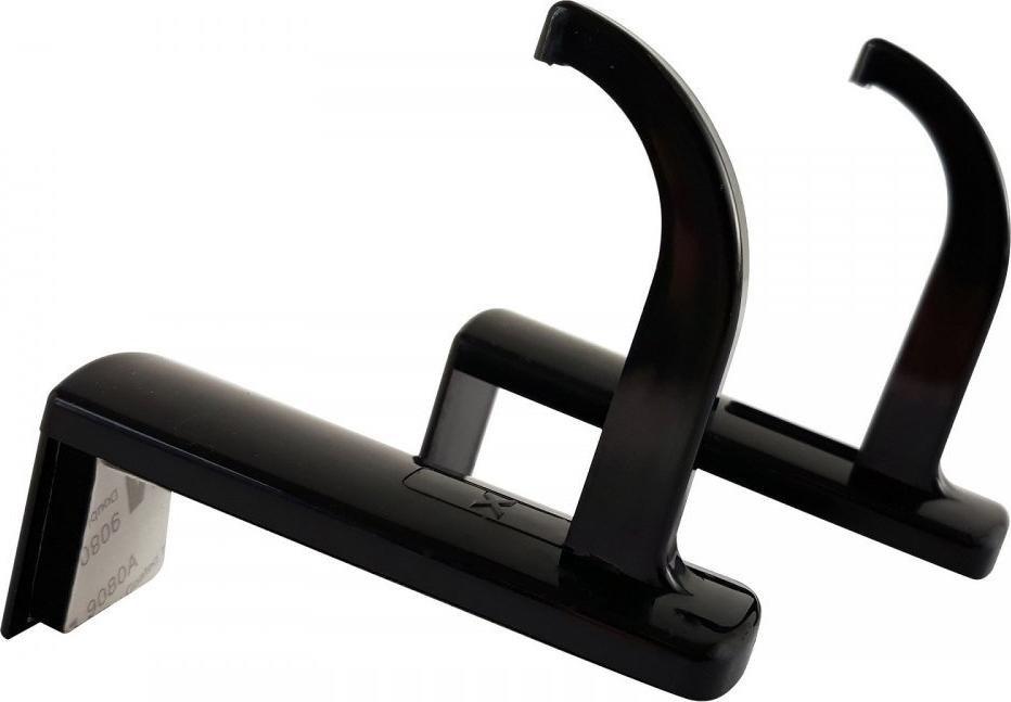 Држач за слушалки Techly, пластика, Црна