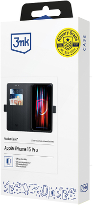 Këllëf portofol 3mk për Xiaomi 15T Pro 5G, me xhepa për karta, mbyllje magnetike