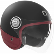 Helmetë jet motoçiklete Nox Premium Heritage, i lehtë, stil retro, gri