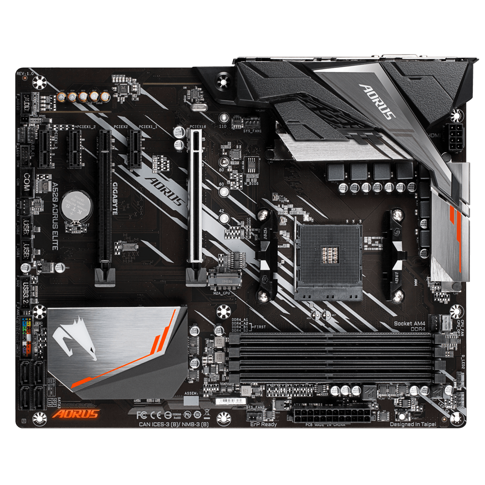 Pllakë amë Gigabyte A520 AORUS ELITE, DDR4, M.2 NVMe, ATX