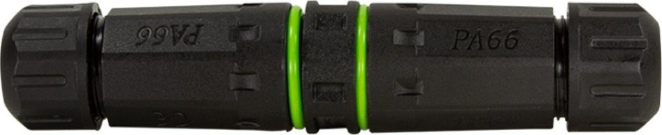 Konektor fibër optike Techly LC/APC Duplex IP68, me dy dalje kabllo, i zi