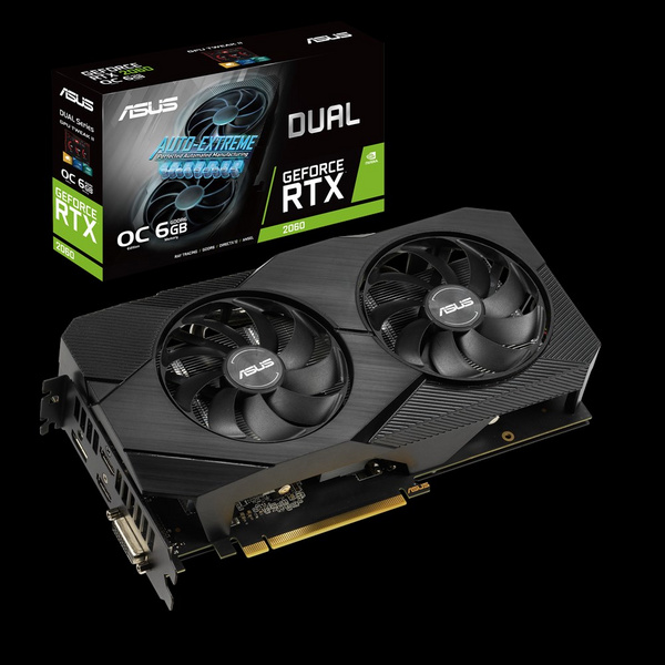 Kartelë grafike ASUS Dual -RTX2060-O6G-EVO GeForce RTX 2060, 6 GB GDDR6
