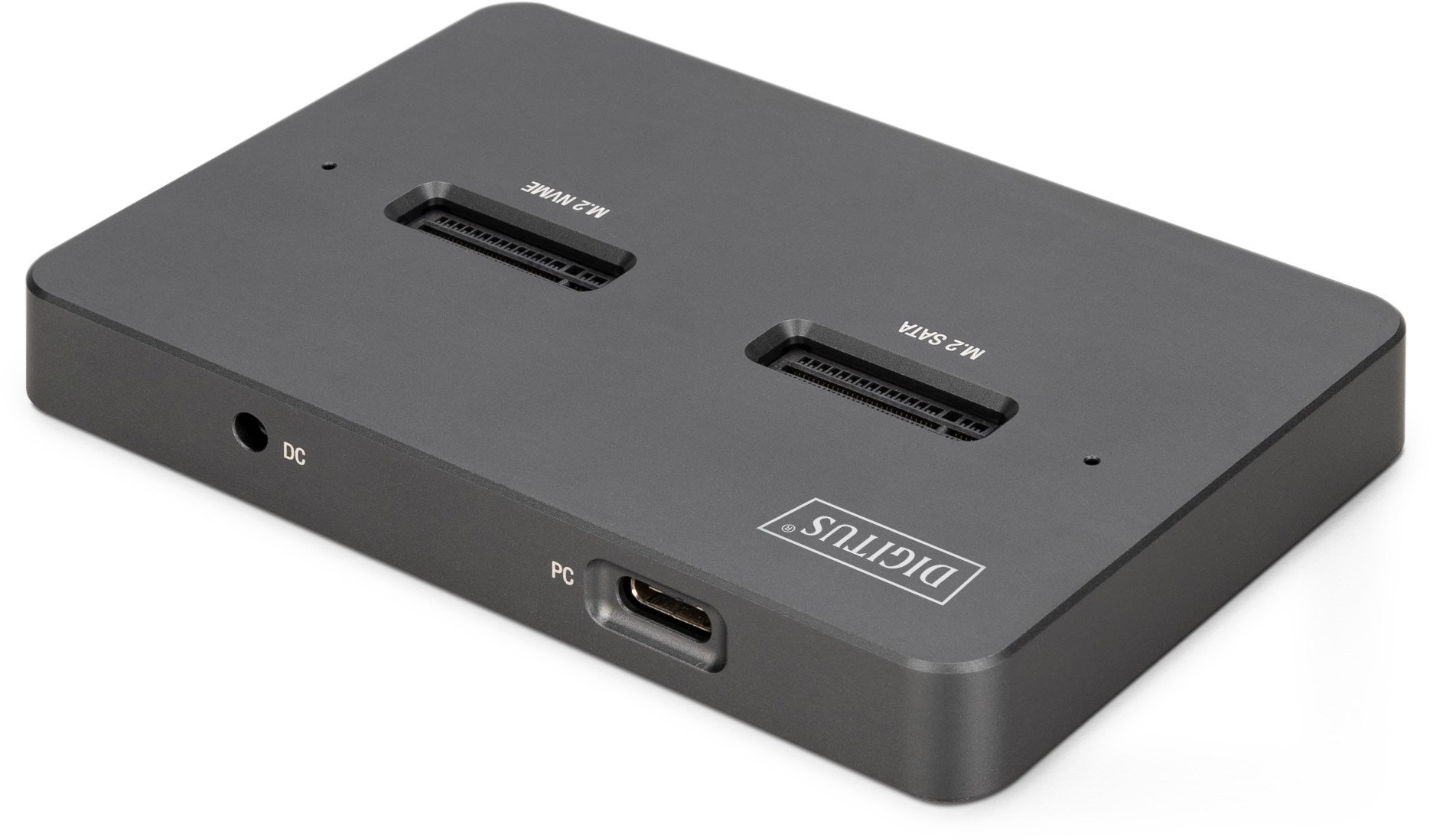 Doking станица Digitus DA-71142, M.2 NVMe и M.2 SATA, USB C, сива