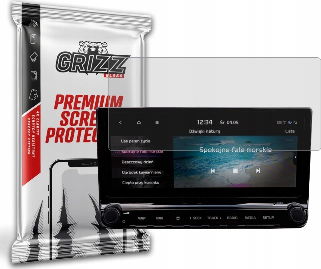 Film mbrojtës ekrani GRIZZ MatteScreen për Kia XCeed 2019-2025, anti-gërvishtje, anti-gjurmë gishtash, transparent