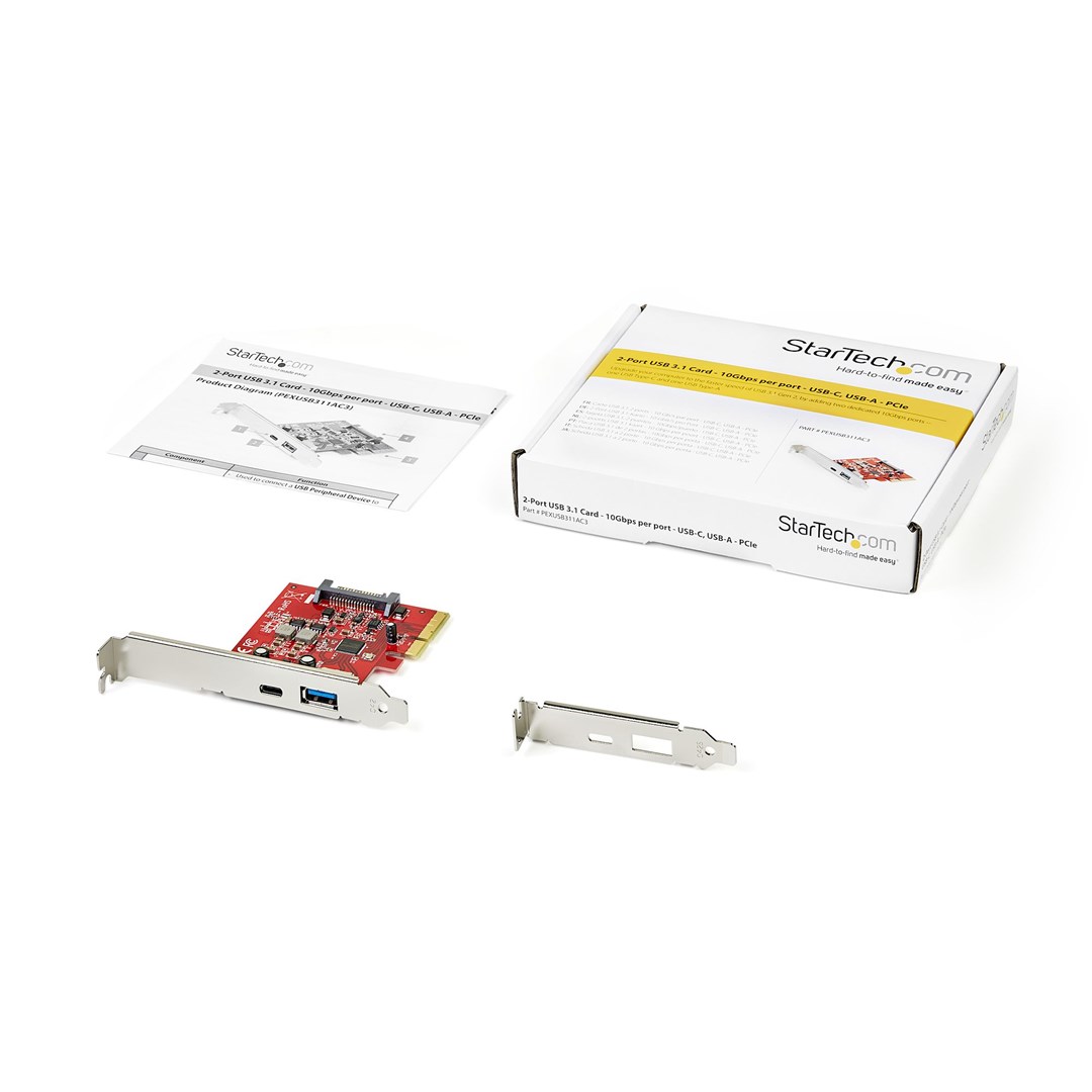 Kartica PCIe Startech USB 3.2 Gen 2, USB-C/USB-A, 10Gbps