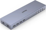 Switch Unitek 4K HDMI 2.0, 4 në 1, i hirtë