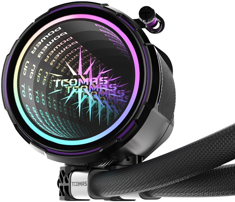 Ftohës ujor për procesor Tcomas LA200 360, radiator 360 mm, ARGB, i zi