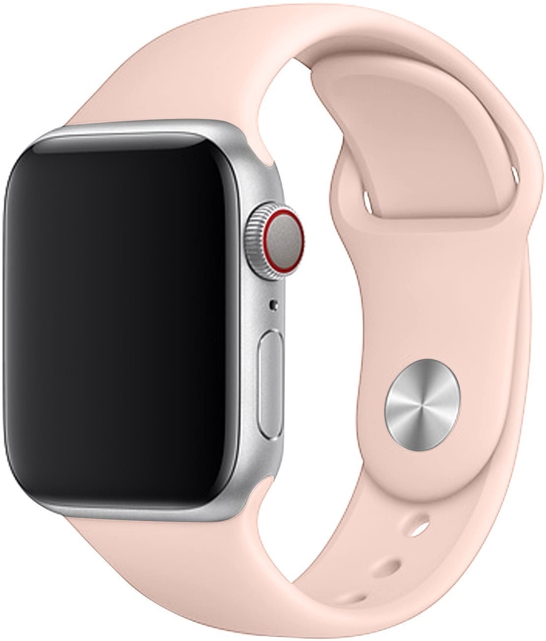 Rrip ore Eternico Essential për Apple Watch, 38mm 40mm 41mm, silikon, Pure Beige, madhësia S M