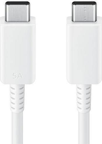 USB кабел Samsung EP-DX510, USB-C во USB-C, 1.8m, бела боја