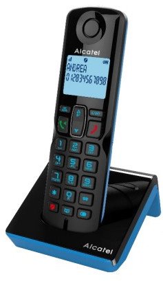Telefon pa tel Alcatel S280 Solo, DECT, Caller ID, i zi blu