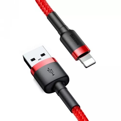Kabllo Baseus, USB A / Lightning, 2 m, e kuqe