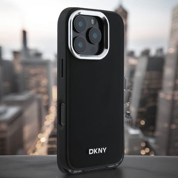 Mbulesë telefon DKNY DKHMP14LPSCMCLK, për iPhone 14 Pro 6.1", MagSafe, e zezë