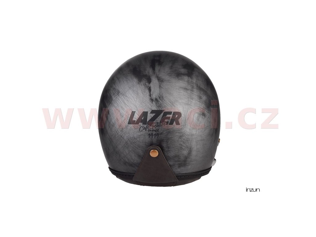 Helmë moto Mambo Evo Cafe Racer Lazer, e hapur, vizor dielli, imitim alumini