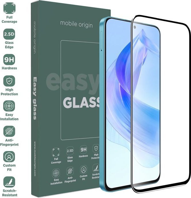 Xham mbrojtës ekrani Mobile Origin EasyGlass për Honor 90 Lite 5G, rezistencë e lartë, transparencë e qartë