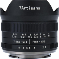 Objektiv fotografic 7Artisans 7.5mm F2.8 II Fisheye, Micro Four Thirds, i zi