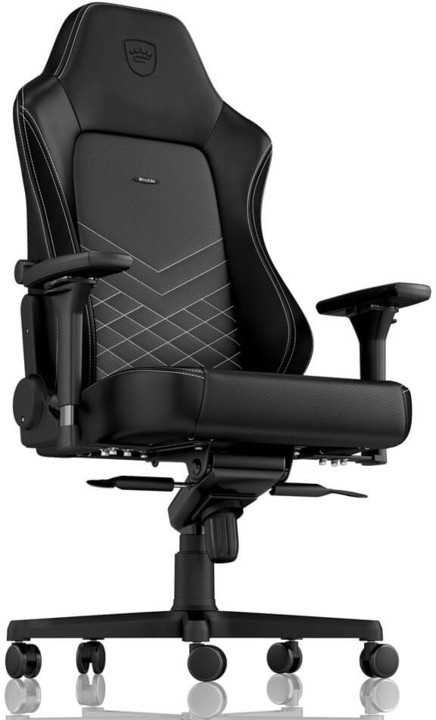 Karrige Noblechairs HERO, e zezë / bardhë platini