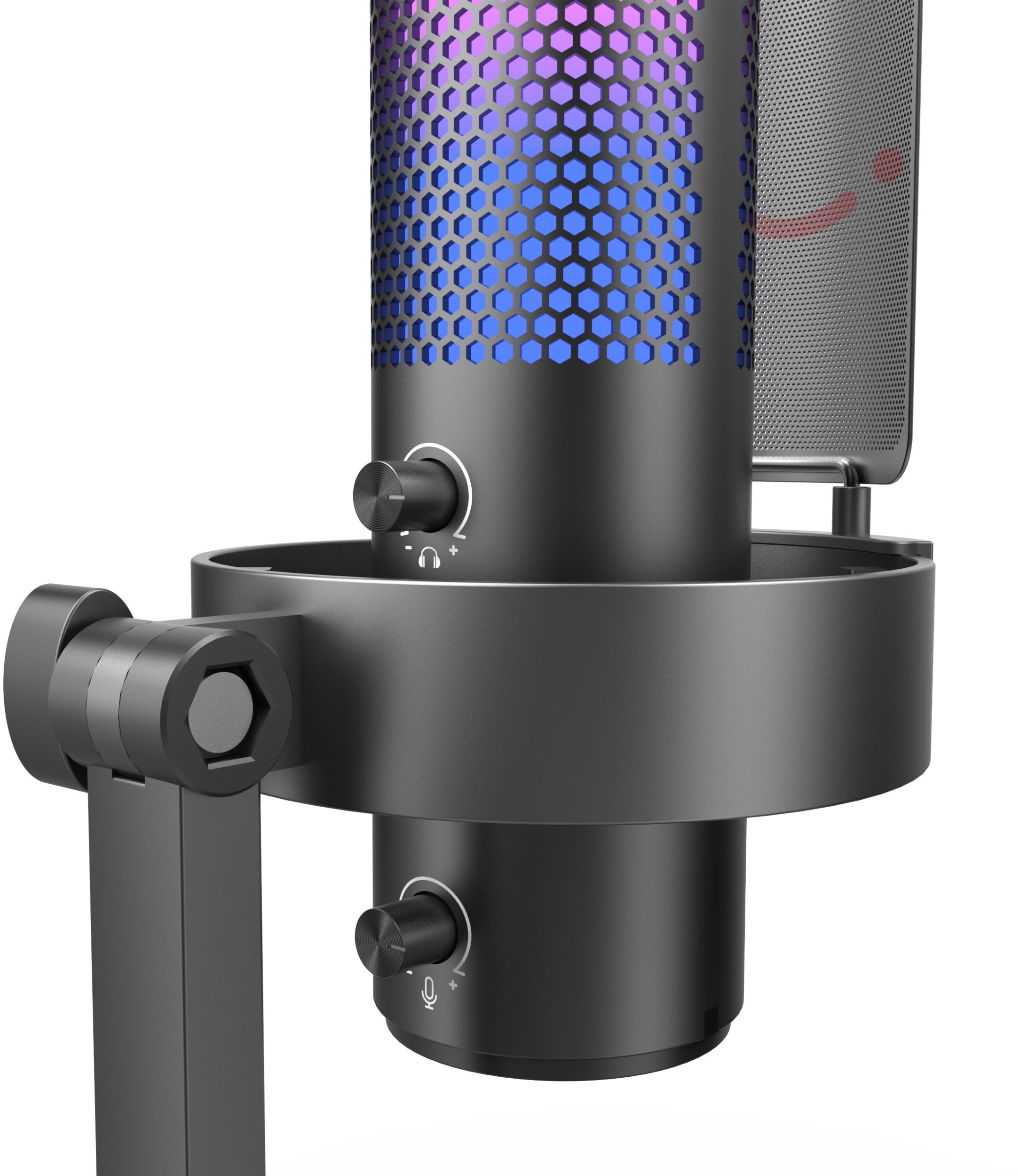 Mikrofon kondensator studio Fifine A9, USB, RGB, i zi