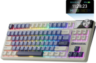 Механичка безжична тастатура RK Royal Kludge S85, TKL, hot swappable, со екран и копче-ротатор