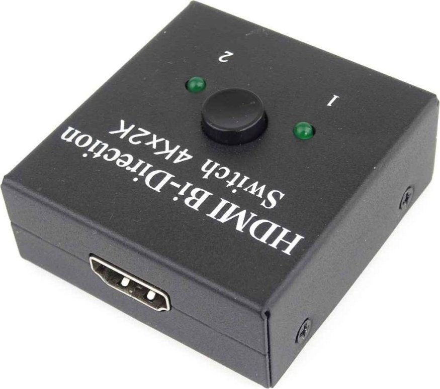 Ndërprerës HDMI PremiumCord, 2x1 1x2, 4K, i zi