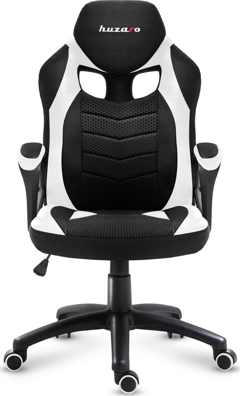 Karrige gaming Huzaro Force 2.5, rrjetë mesh, ergonomike, e bardhë