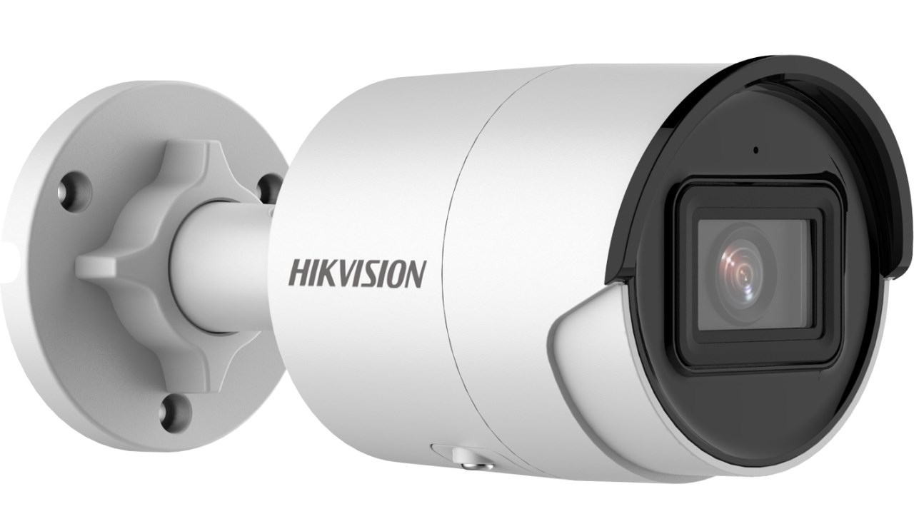 Kamerë IP Hikvision DS-2CD2046G2-IU, 4MP, 2.8mm, e bardhë