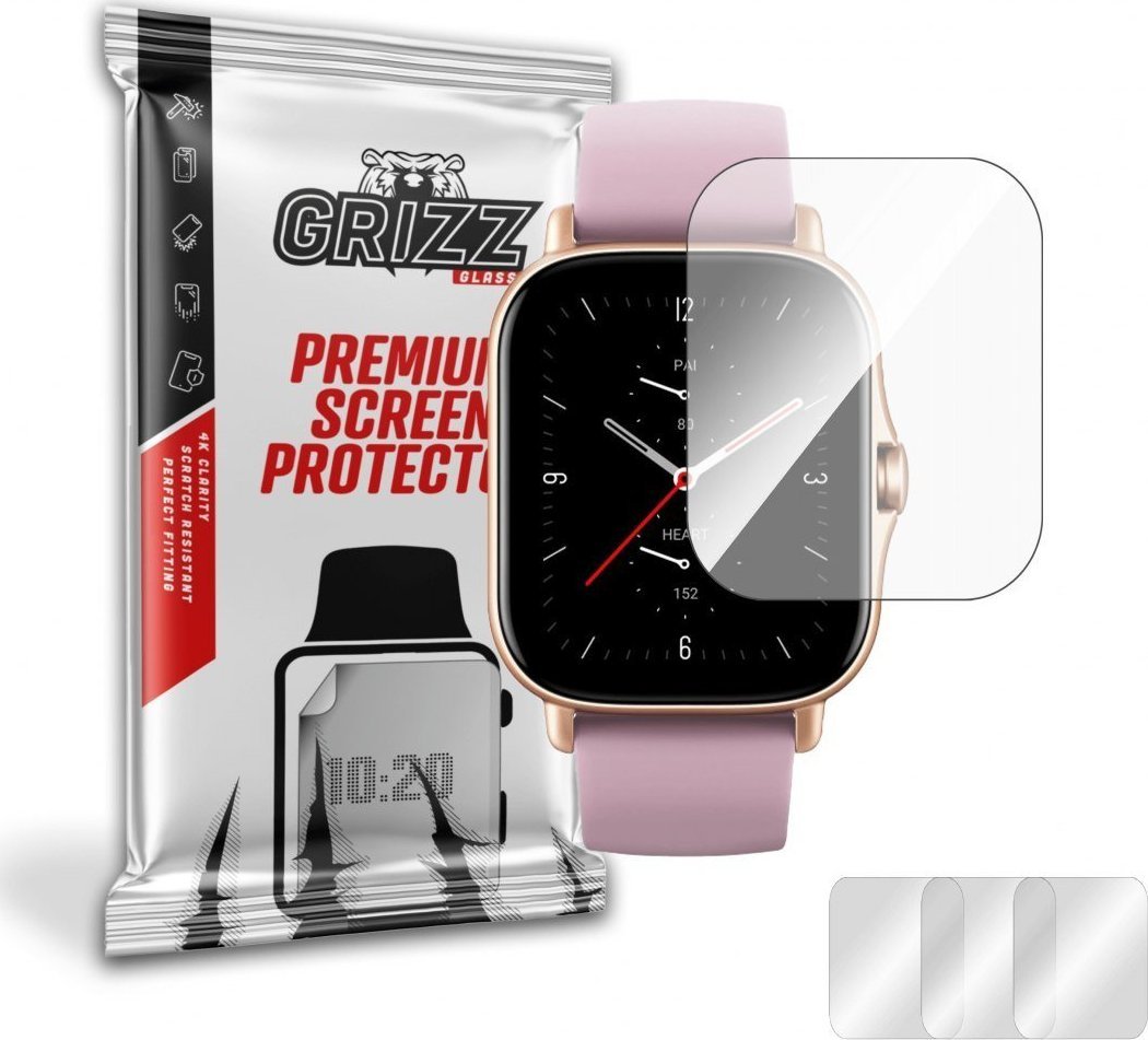 Mbrojtëse ekrani GrizzGlass Hydrogel Film, për Amazfit GTS 2e, transparente