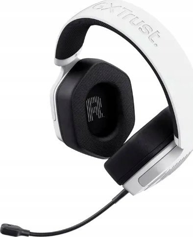 Kufje gaming Trust GXT492W Carus, me kabllo, 50mm, të bardha