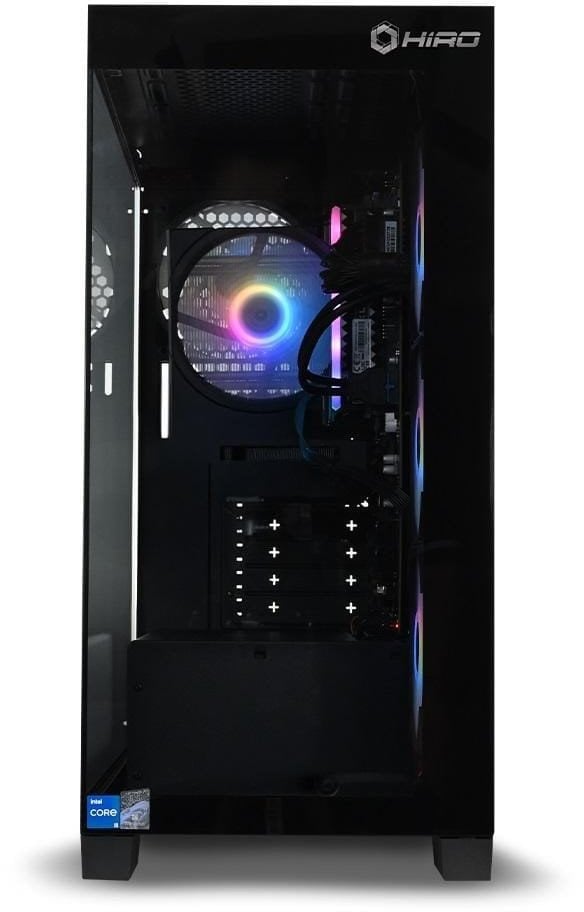 Kompjuter gaming HIRO Aurora, AMD Ryzen 7 9800X3D, RTX 5070Ti 16GB, 32GB RAM, i zi