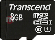 Kartë memorie MicroSDHC Transcend Premium, 8GB, Class 10 UHS-I/U1, e zezë