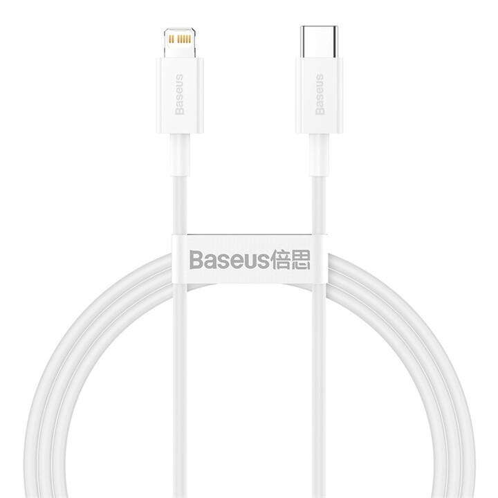 Kabllo BASEUS Superior Series USB-C - Lightning, 20W, 1m, e bardhë