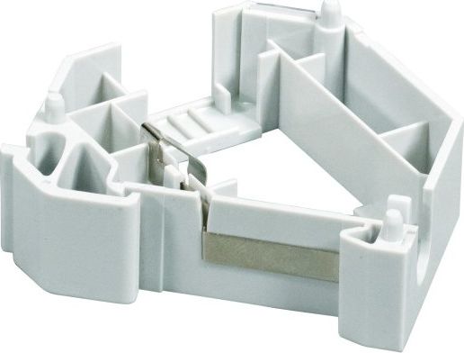 Mbajtëse keystone EFB Electronics ET-25186.V2, 1 port, për shinë DIN, plastike, gri e çelët