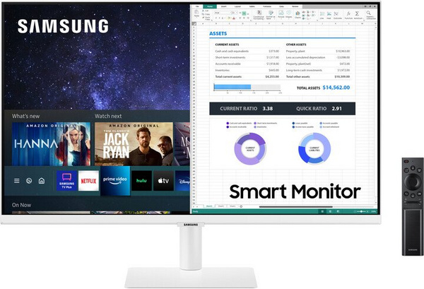Monitor Samsung LS27AM501NUXEN, 27", LED, i bardhë