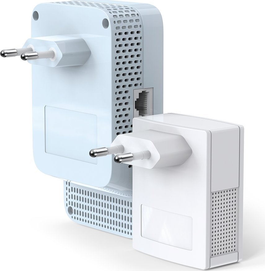 Powerline адаптер TP-Link TL-WPA1000 KIT, 1000 Mbit/s, сет со 2 адаптери, бел