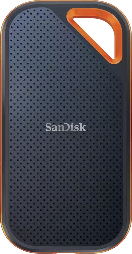 SSD portabël SanDisk Extreme PRO, 4TB, USB Type C 3.2 Gen 2, i zi portokalli