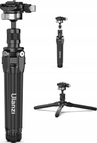 Tripod karboni Ulanzi TT35, 28cm, për kamera dhe telefon, i zi