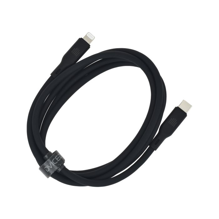 Dviced Cable USB-C To Lightning Silicone 1,25M, Black
