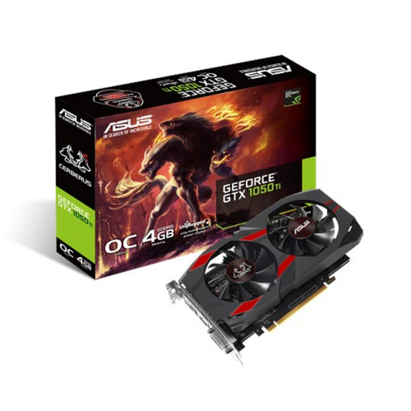 Kartelë grafike ASUS CERBERUS-GTX1050TI-O4G NVIDIA GeForce GTX 1050 Ti 4 GB GDDR5