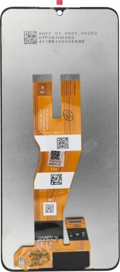 Екран за телефон Samsung Galaxy A05 A055, LCD, екран на допир, црн