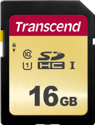 Kartë Transcend 500S SDHC TS16GSDC500S, 16GB, UHS-I/U1 V30