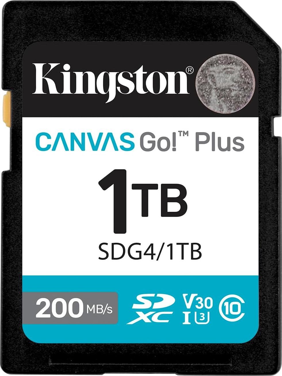 Kartë memorie Kingston Canvas Go Plus, 1TB, SDXC, 200MB/s