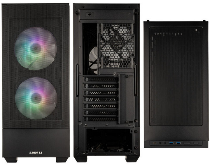 Kasë kompjuteri LIAN-LI LANCOOL 205 Mesh C, Tempered Glass, e zezë