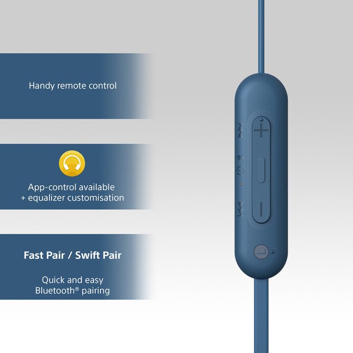 [OUTLET] Dëgjuese Sony WI-C100, të kaltra